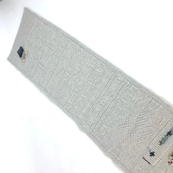 HERMES 2023 Autumn/Winter Collection Couleurs en coeur Scarf Light gray based - Picture 6 of 8